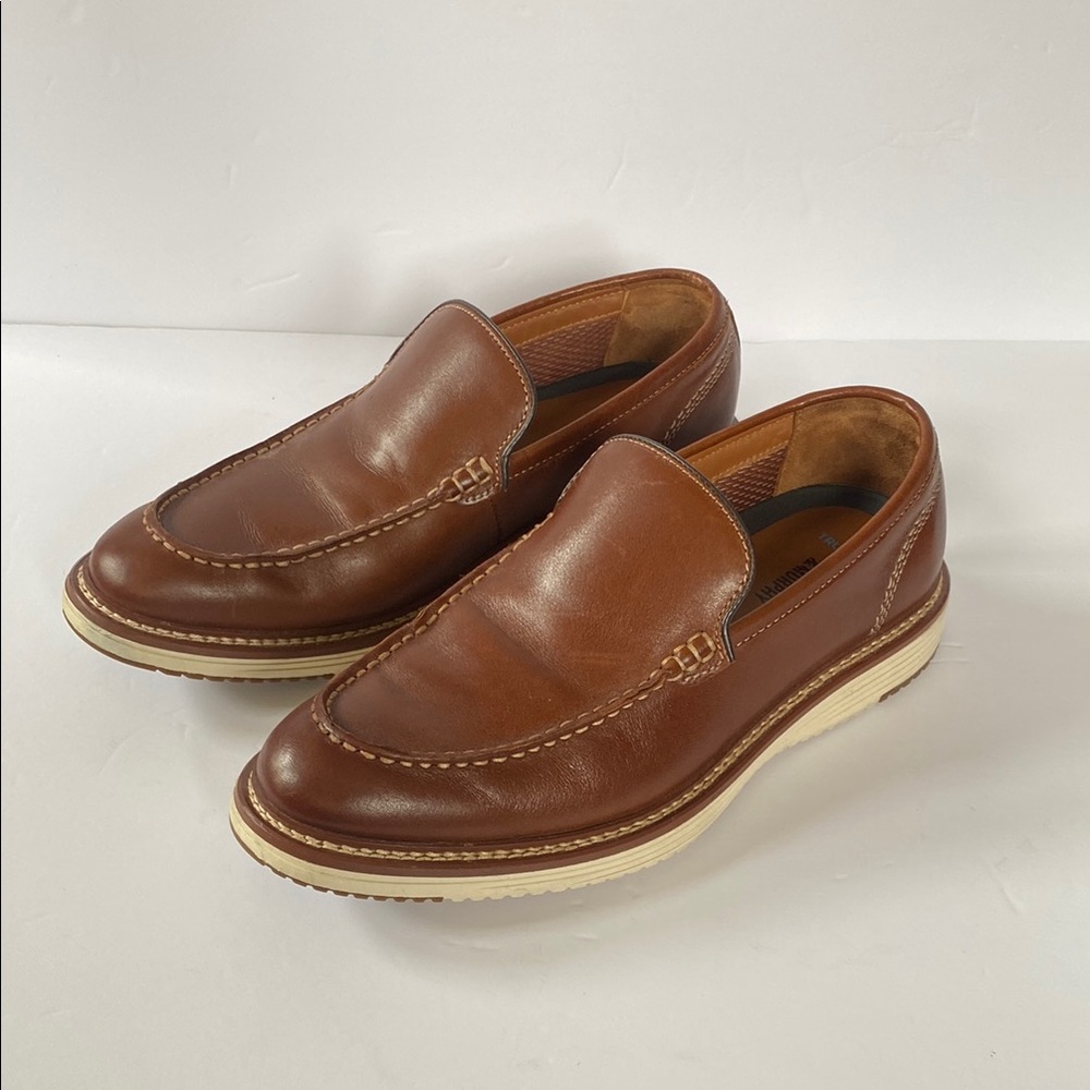 Men's Brown Leather Slip-On Loafers - Classic Casual